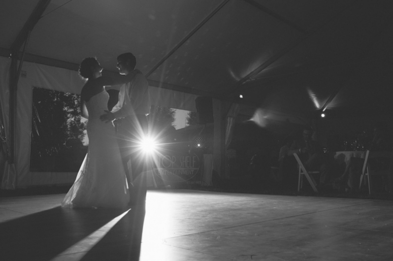 First dance at Catamount Ranch tent 