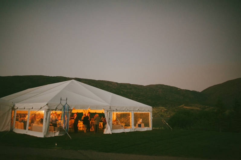 Tent at Catamount wedding; Steamboat Springs, Colorado