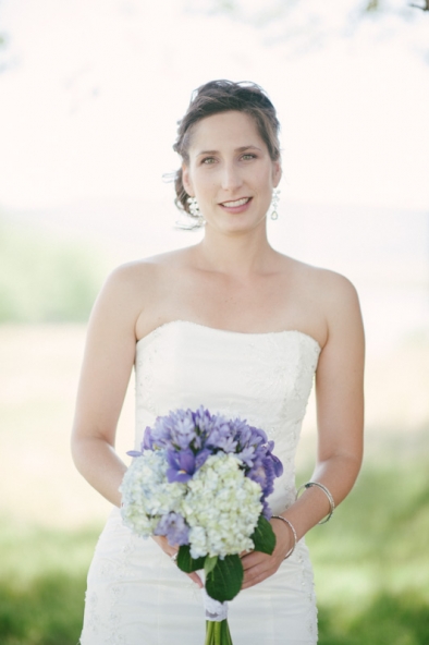 Purple and white bouquet