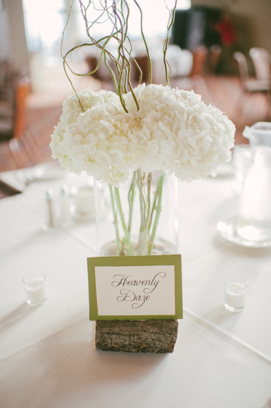 Heavenly Daze card at table at Steamboat Springs wedding reception