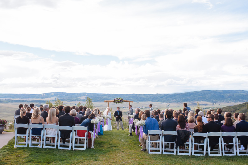 Bella Vista Wedding ceremony in Steamboat Springs