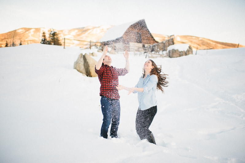 Engagement photos in Steamboat Springs