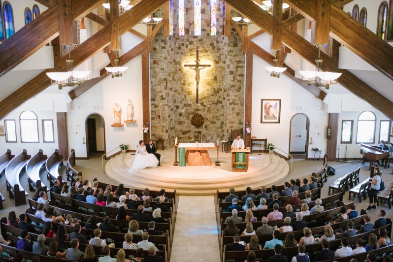 Holy Name Catholic Church Wedding in Steamboat Springs