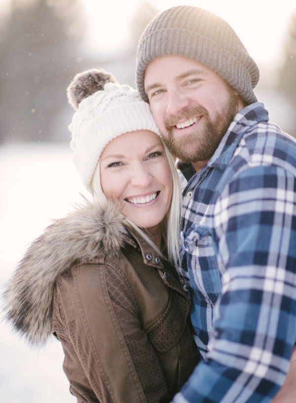 Winter engagement photos