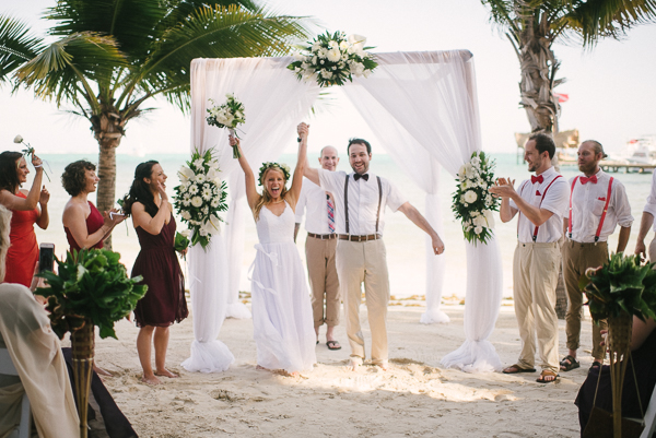 Belize wedding ceremony at Ramon